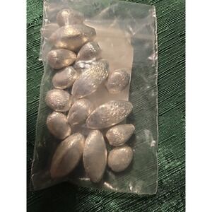 Antique Silver Plated Copper Beads Assorted Charms #140 Bundle W/ Others Listed